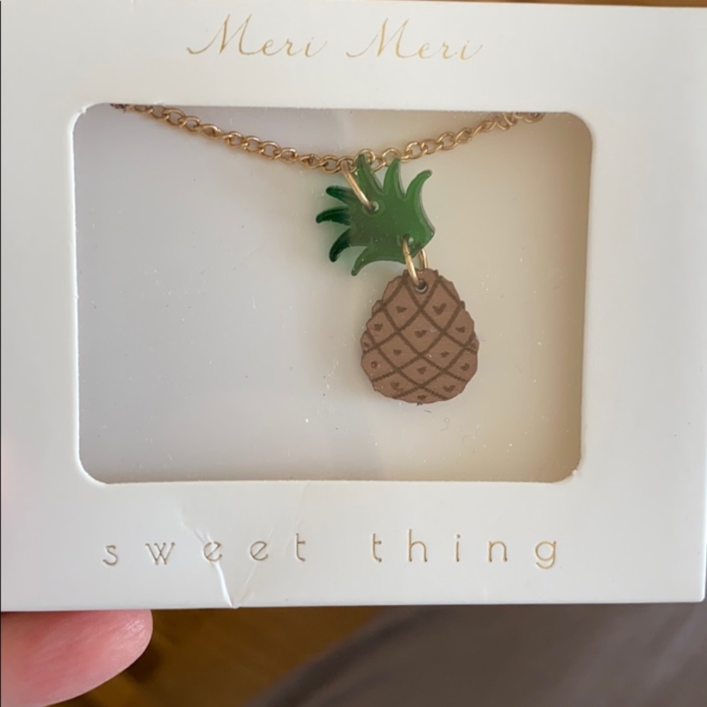 Meri Meri Pineapple Necklace - NWOT